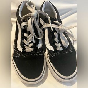Lace up Vans. Great condition. Youth 2.5